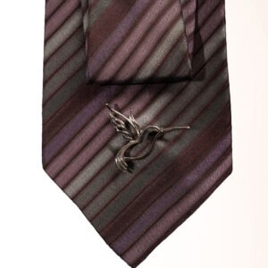 cravate arum violette