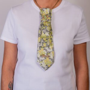 cravate jardin printanier