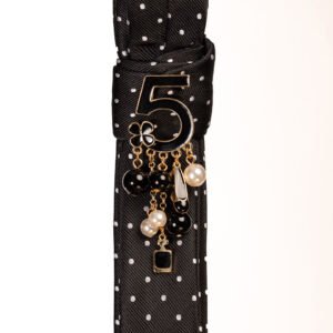 cravate n°5 noire iconique