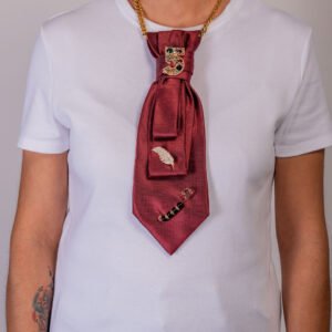 cravate n°5 rouge glamour