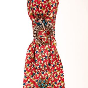 cravate ourson rouge