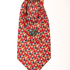 cravate ourson rouge