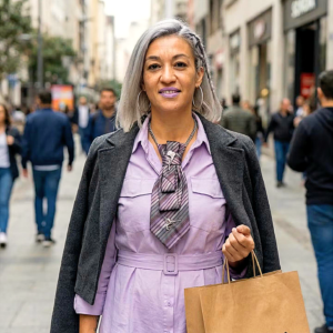 Cravate Arum Violette